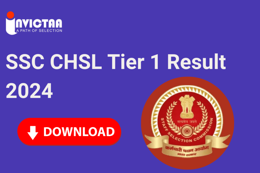 SSC CHSL Tier 1 Result 2024 OUT Download Result and Merit List PDF