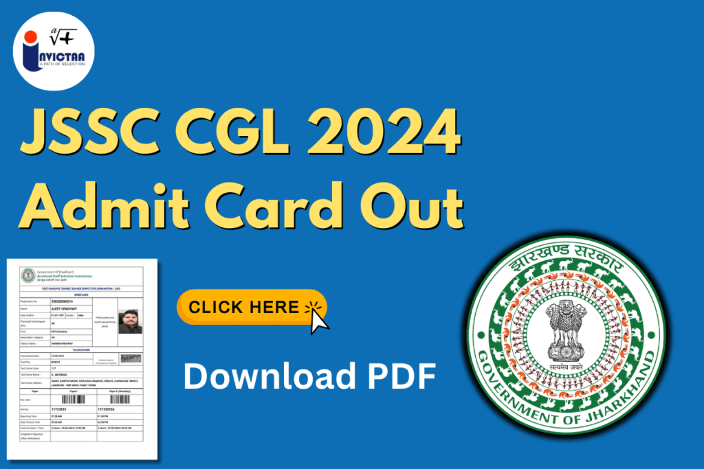 JSSC CGL Admit Card 2024 Out at @jssc.nic.in